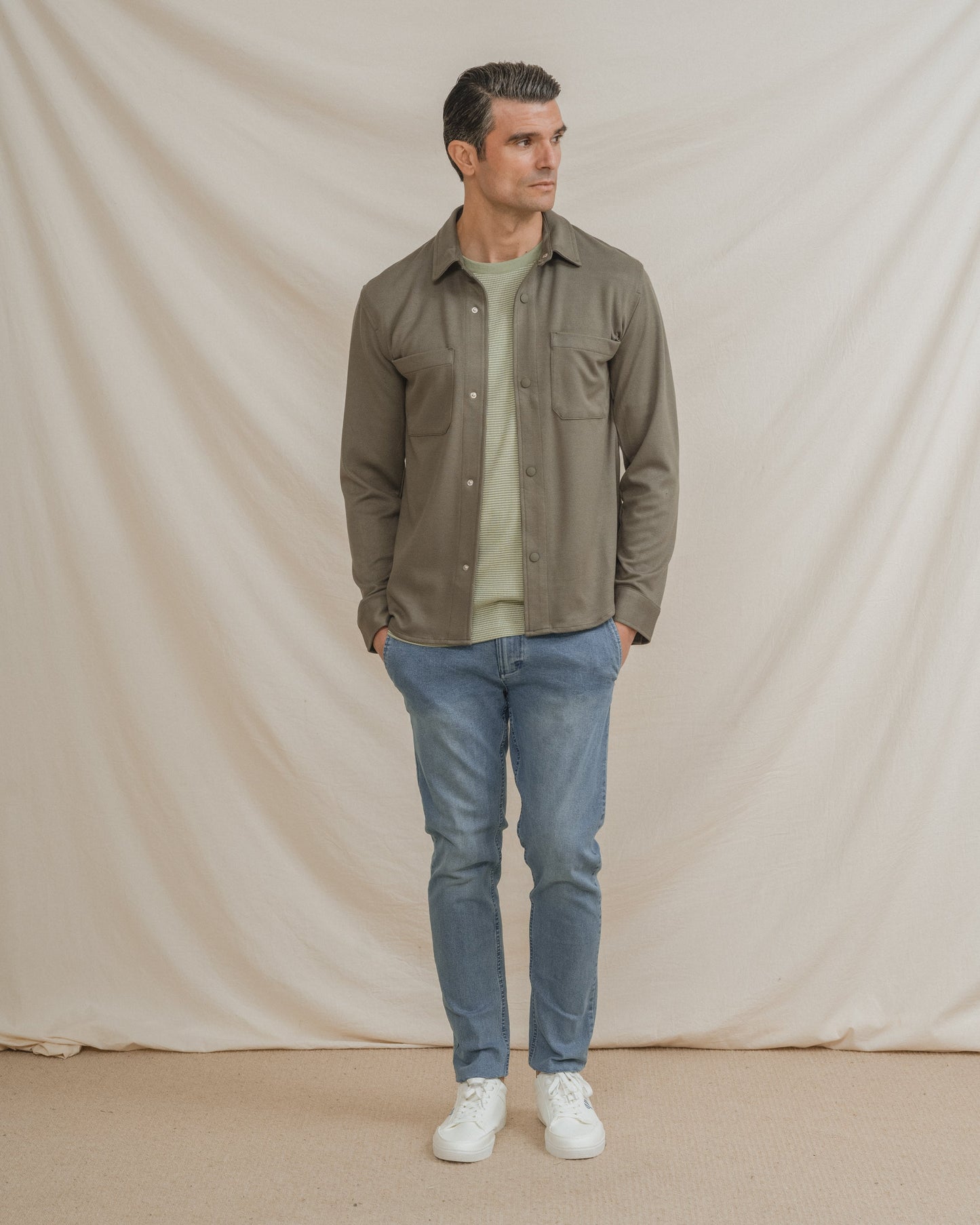 CAMISETA CUADRILLÉ VERDE