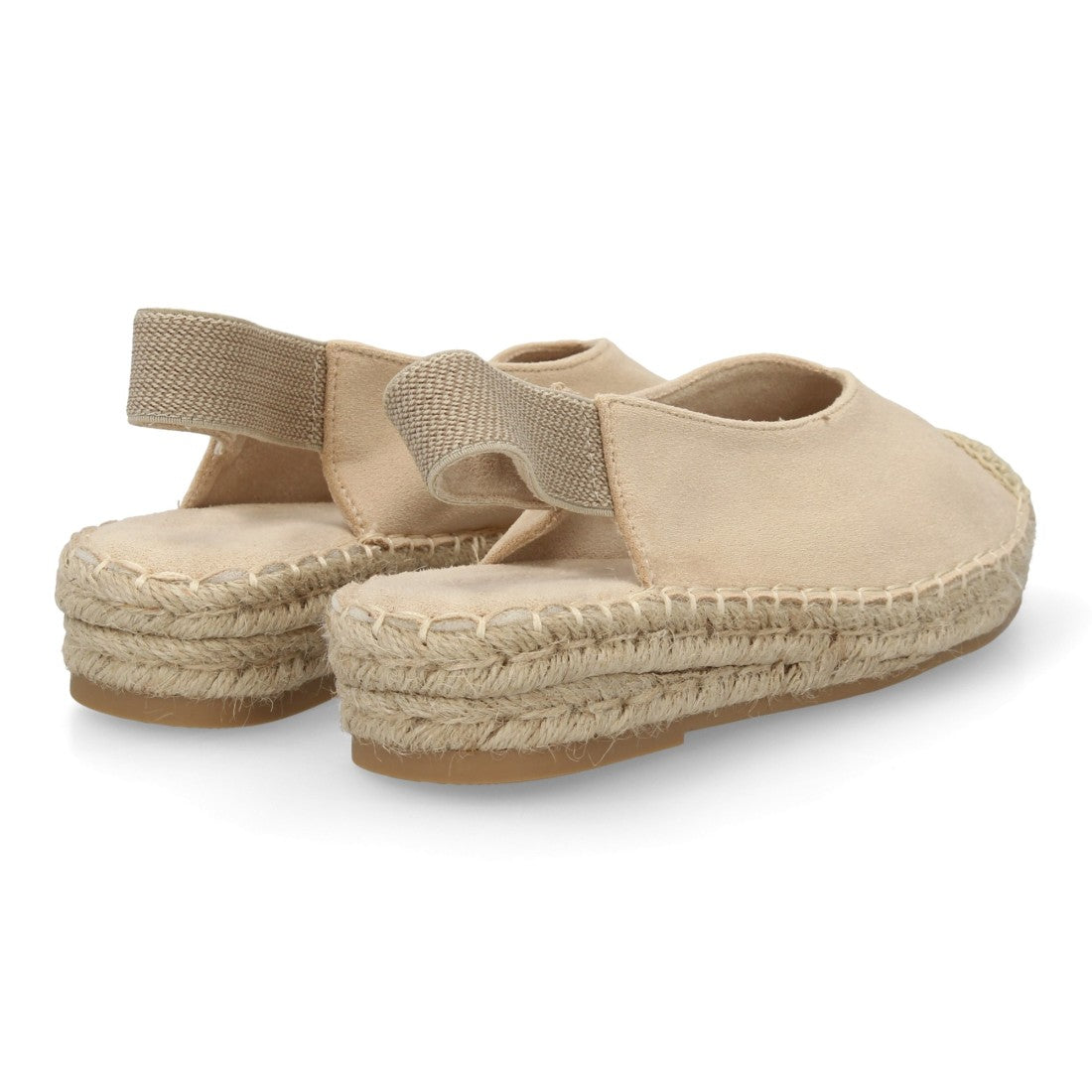 Alpargata plana mujer beige suela yute elástico estilo natural