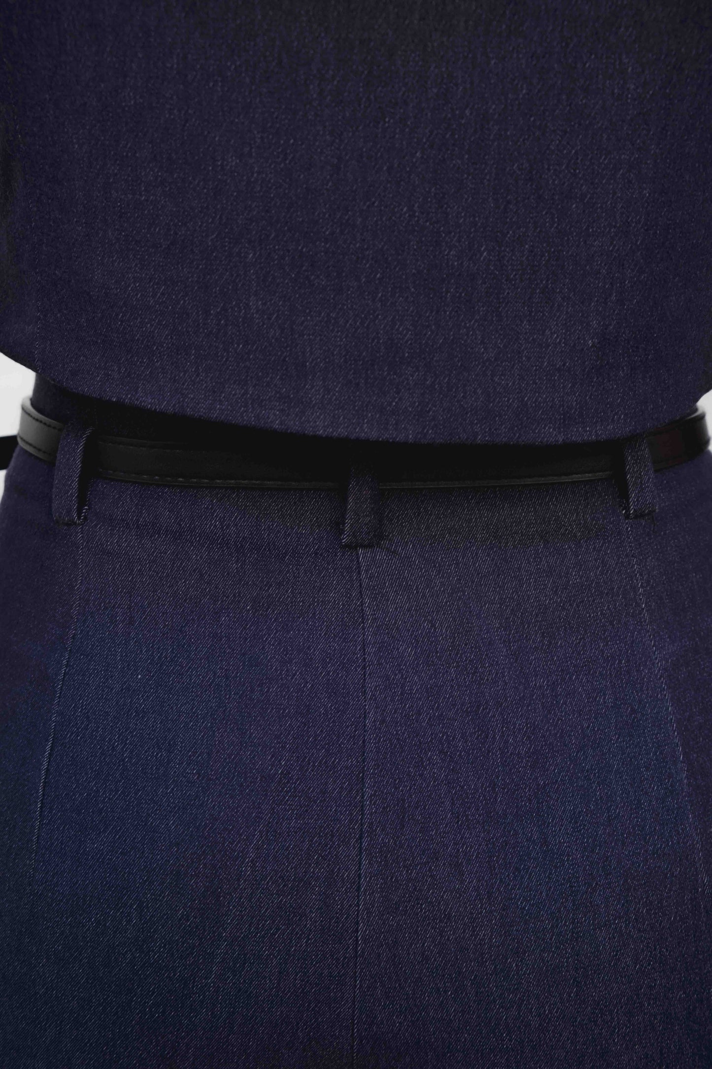 Chaleco Corto Estilo Denim con Escote en Pico