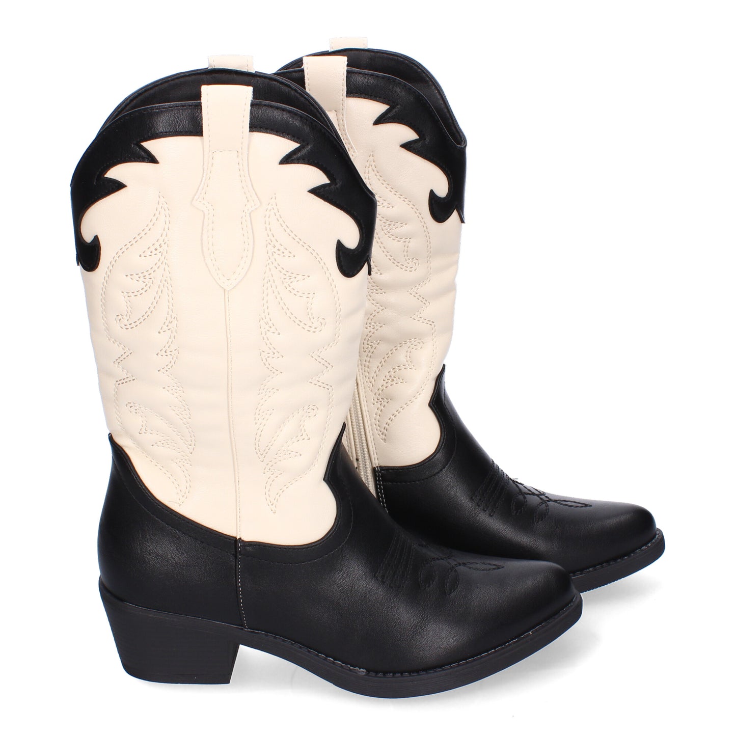 Botas cowboy negras con bordados