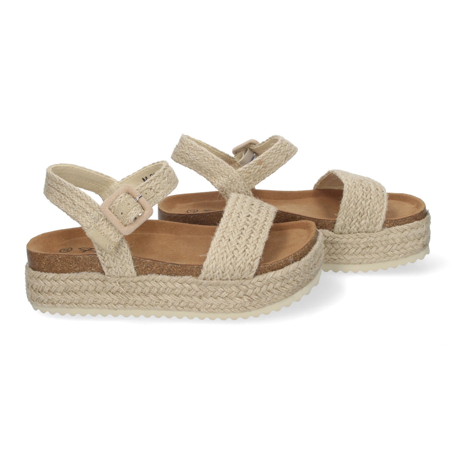 Sandalia de Plataforma Bio para Mujer Cómodas con Pala y Talón Abierto Cierre de Hebilla Ideales para Primavera Verano