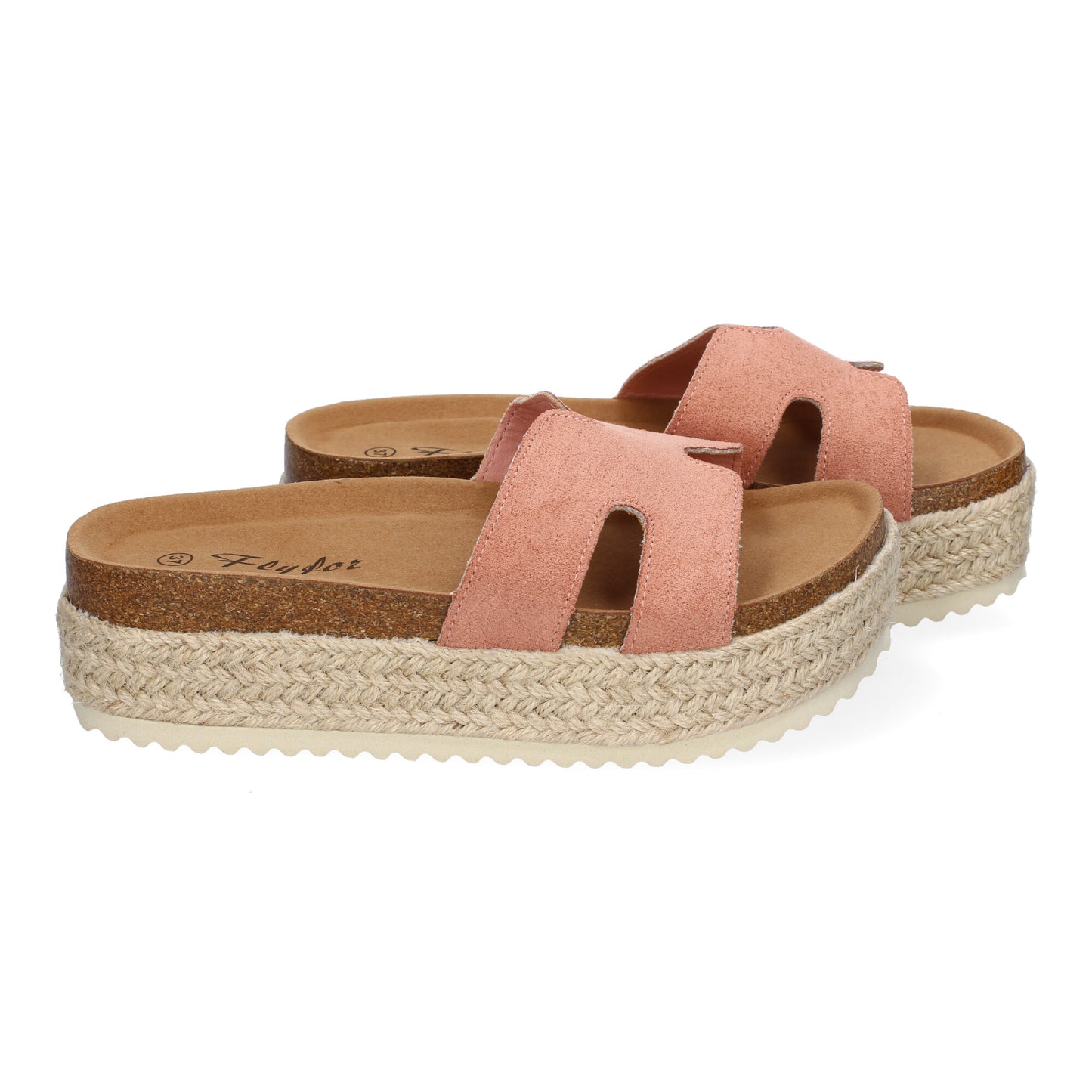 Sandalias Planas Bio Mujer Rosa Pala Detalle Cómodas Anatómicas