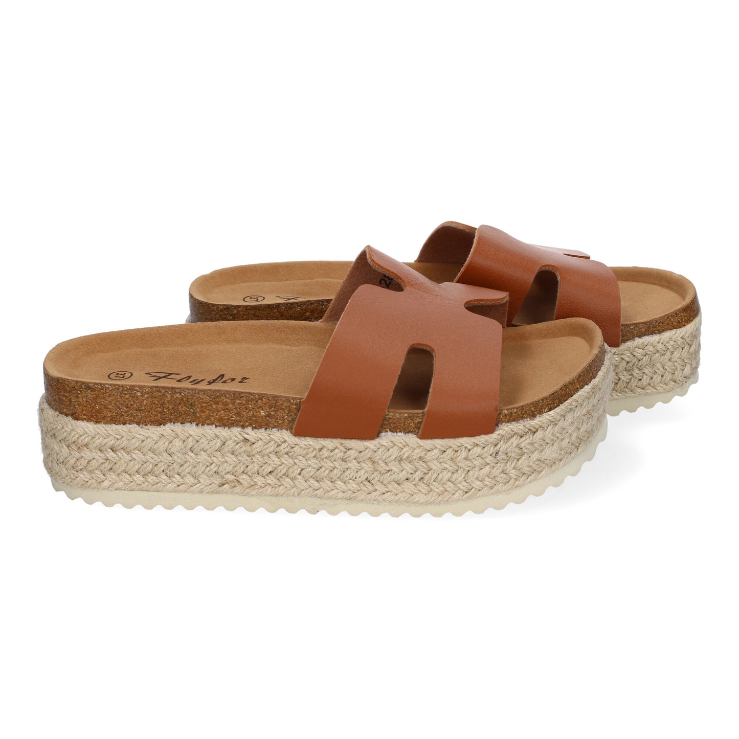 Sandalias Planas Bio Mujer Taupe Pala Detalle Cómodas Anatómicas