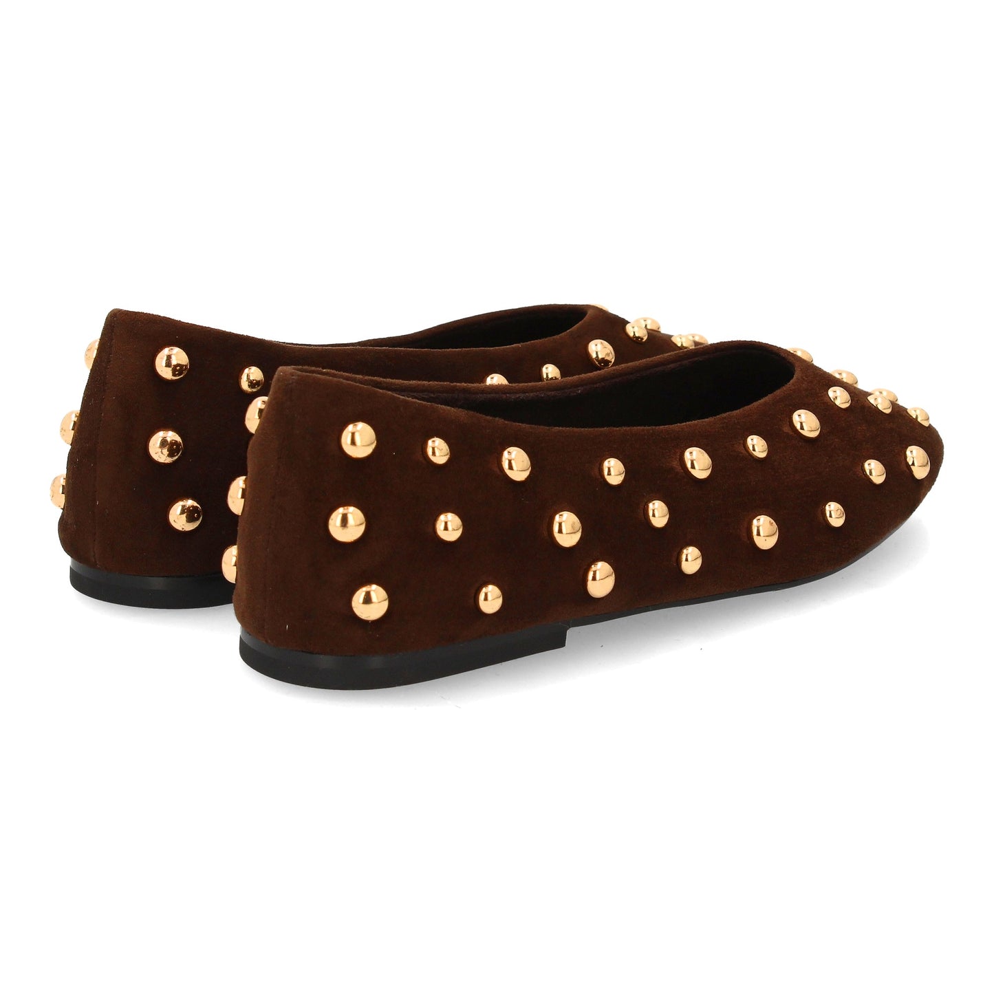 Bailarinas Marrones con Tachuelas Doradas - Un Toque Distintivo