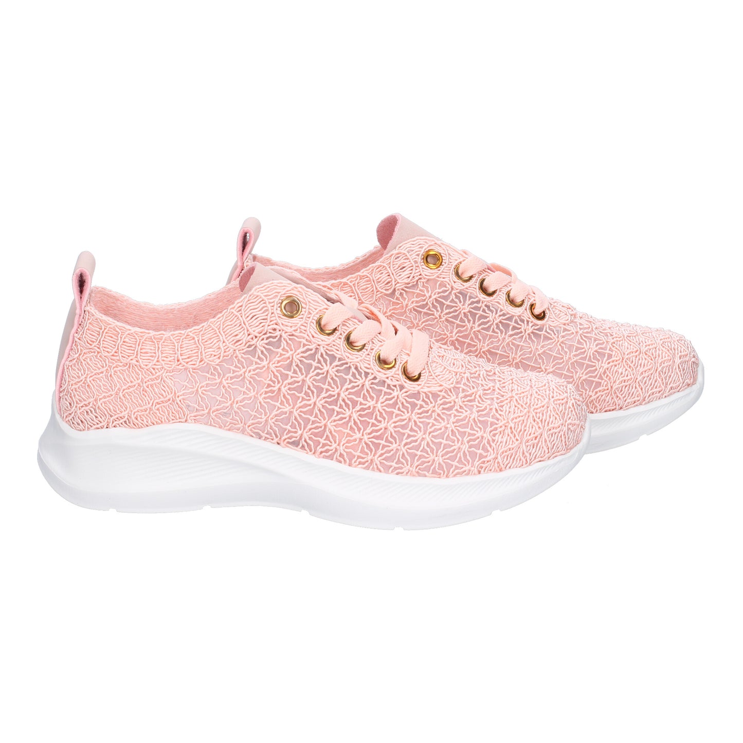 Zapatillas Casual de Mujer Color Rosa Elegante con Diseño Bordado