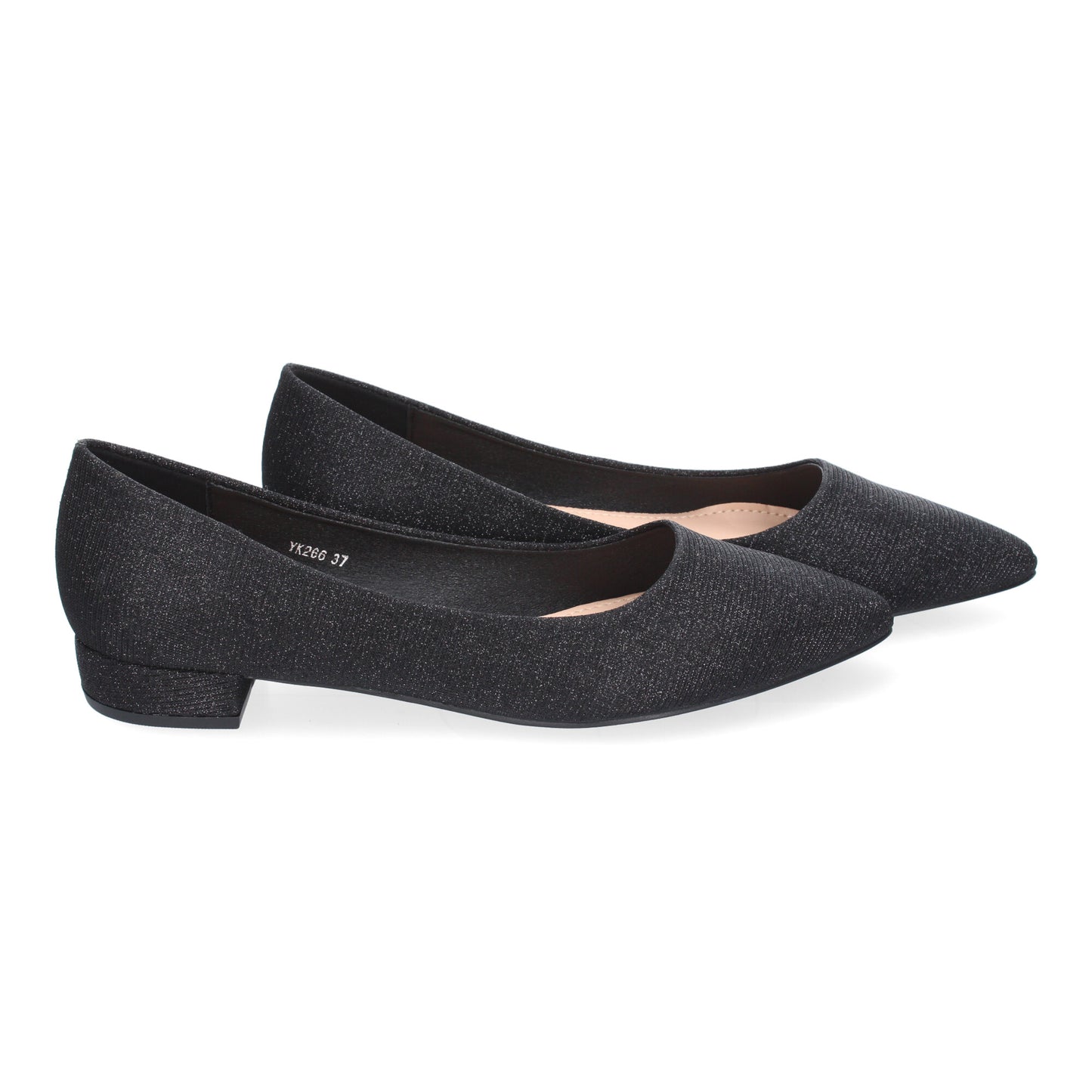 Bailarinas francesitas negras con punta fina