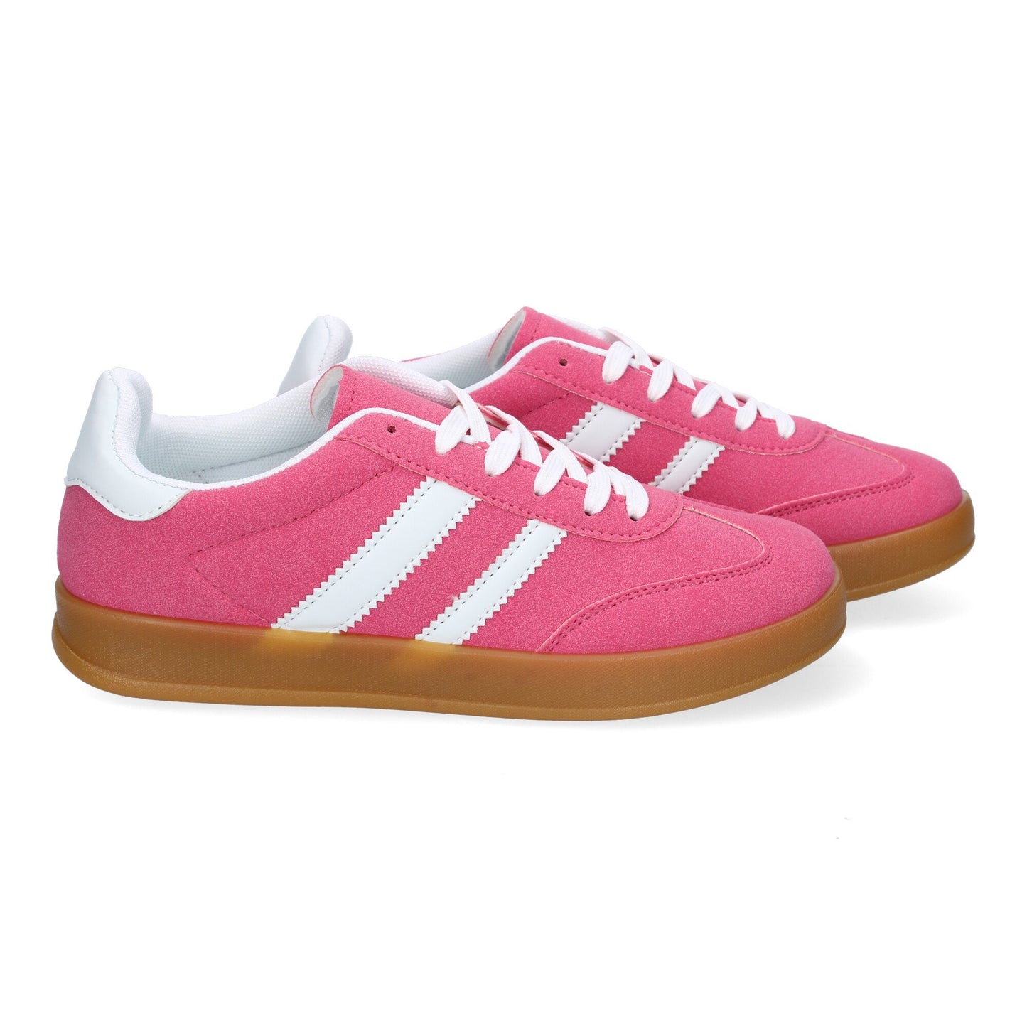 Zapatilla Sneaker Urbana Plana - Fucsia Vibrante