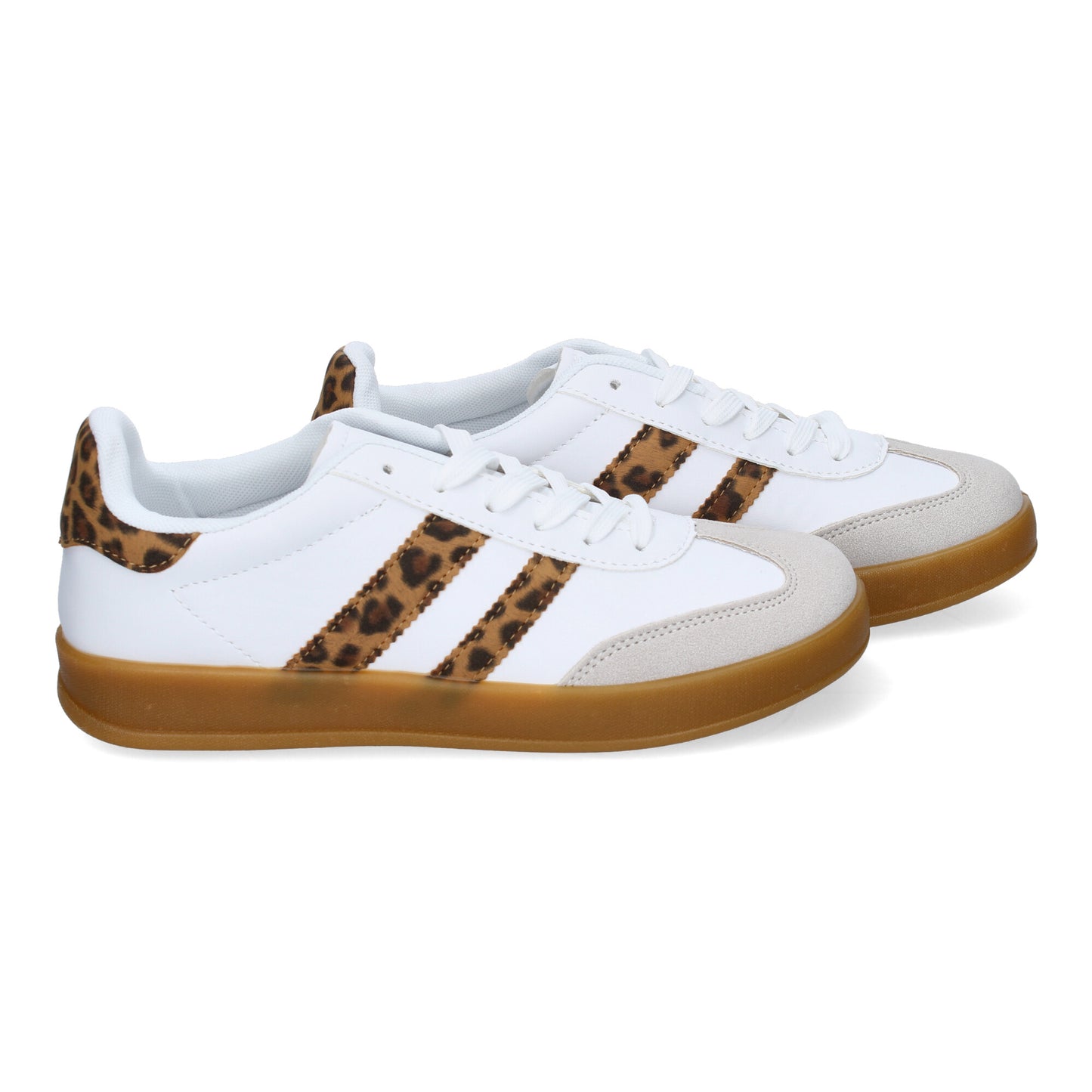 Zapatilla Estilo Sock Boot con Tacón - Leopardo