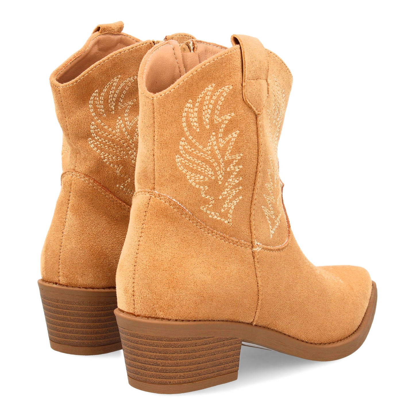 Botín Chelsea Elegante con Tacón de Aguja - Beige