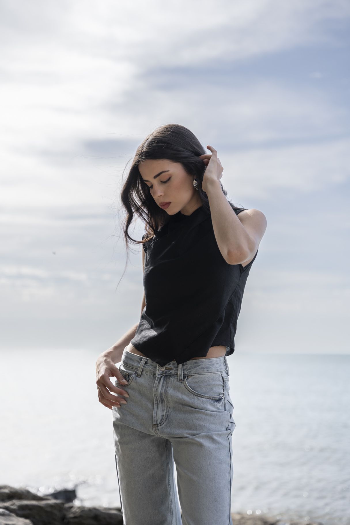 Jeans wide leg, pantalones vaqueros para mujer de Emarola & Co