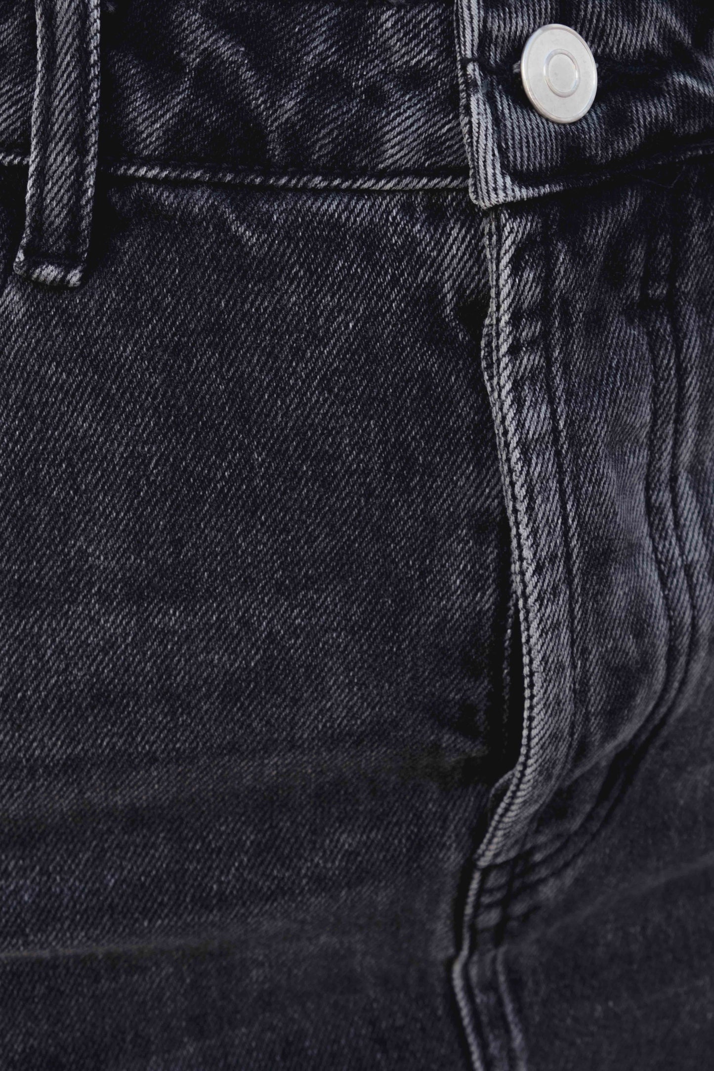 Falda midi denim vaquera algodón tiro alto abertura