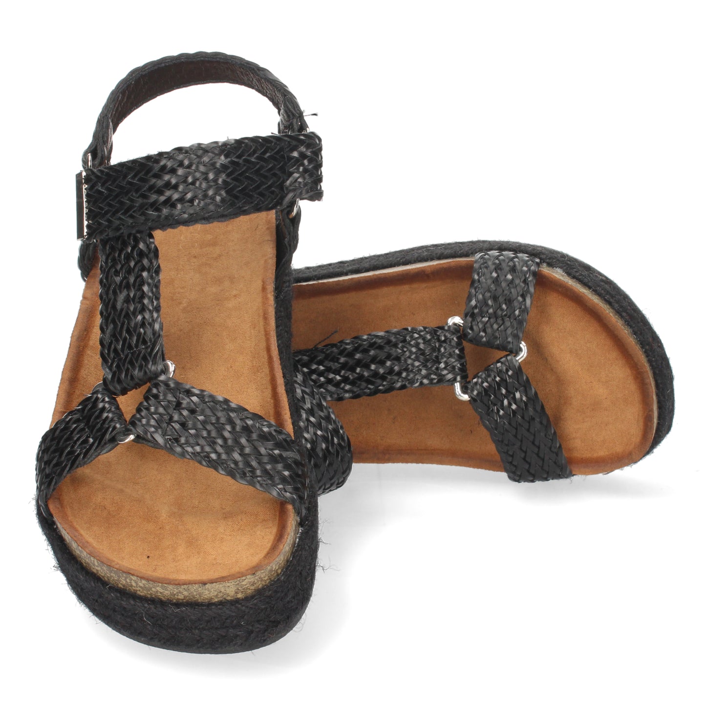 Sandalias cómodas, sandalias planas, descubre los cupones de Let's Secrets1BP-1624-Negro