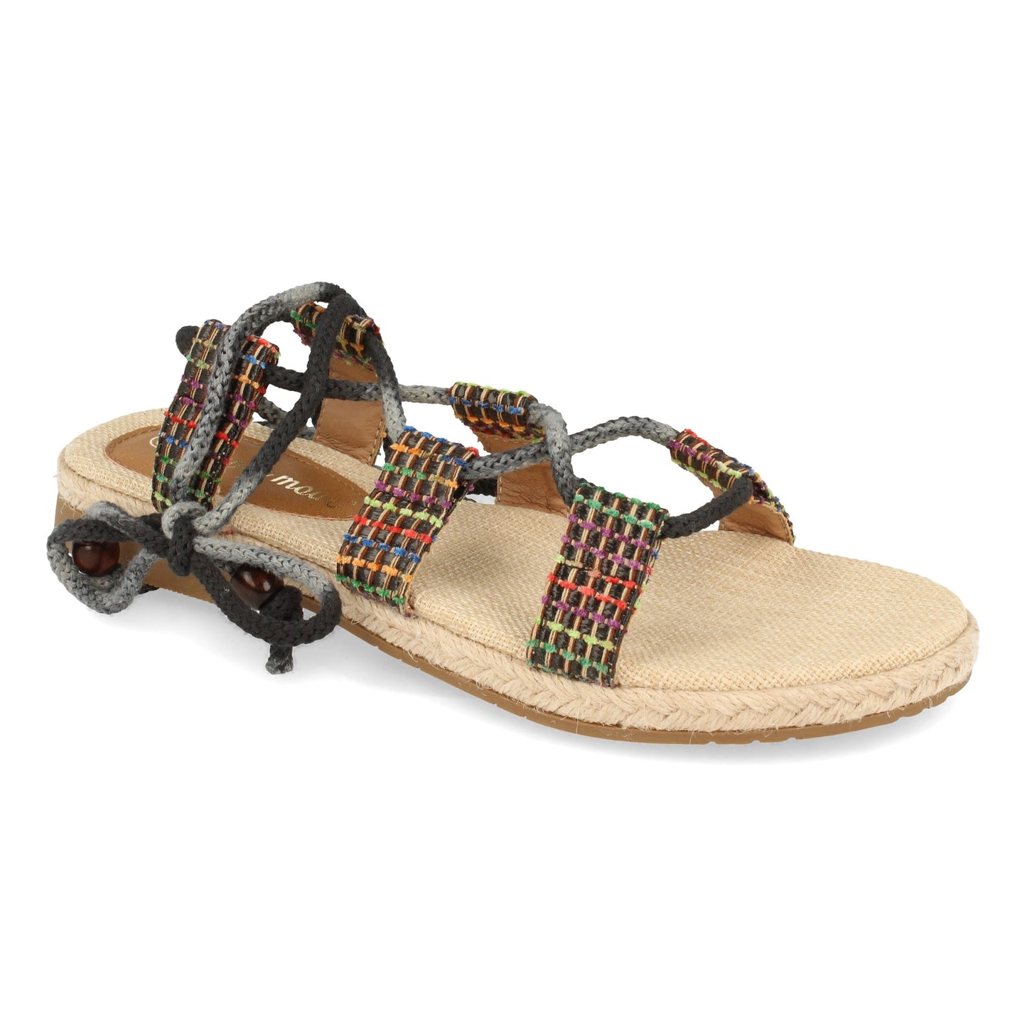 Sandalias planas de verano, sandalias planas de mujer, descubre los descuentos de Let’s Secrets 8161-Negro