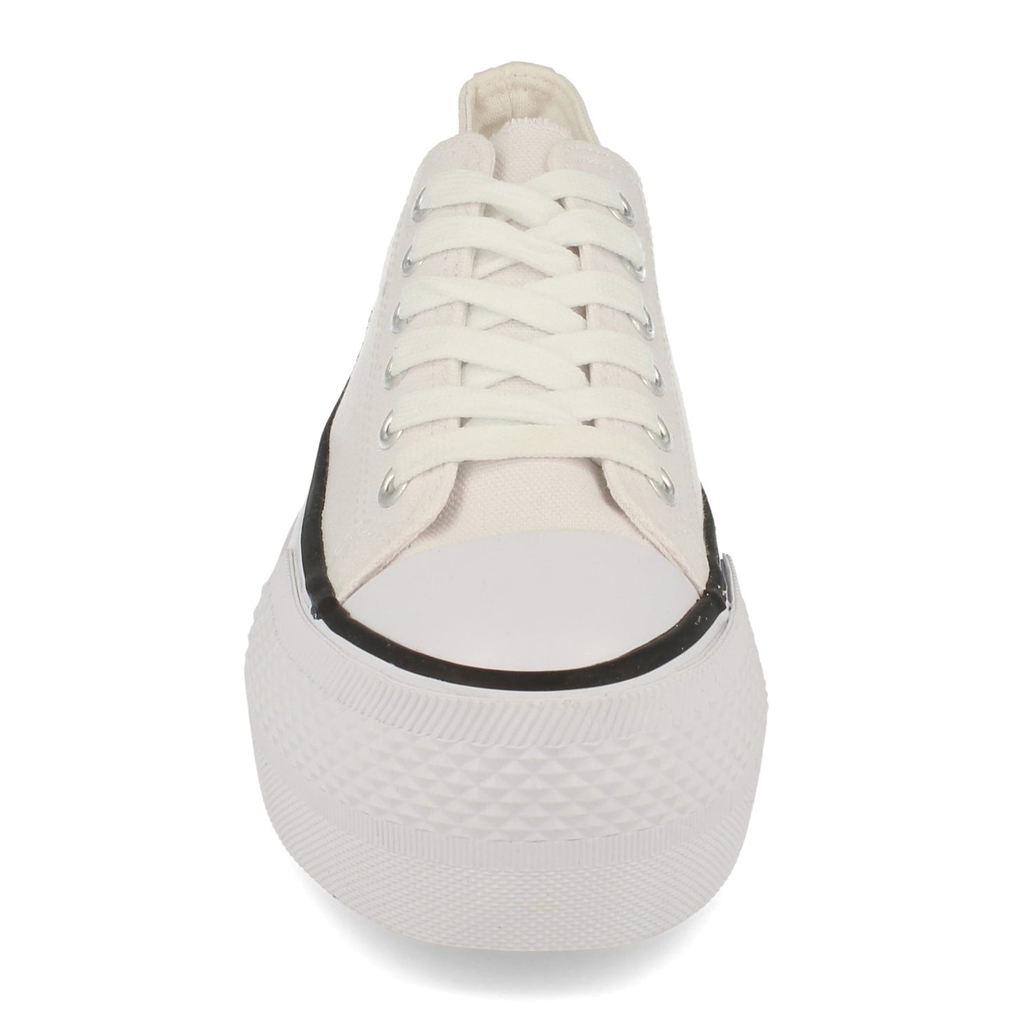 Zapatilla Cómodas Material Textil de Lona Estilo Bamba y Casual con Plataforma Cierre de Cordones Primavera Verano