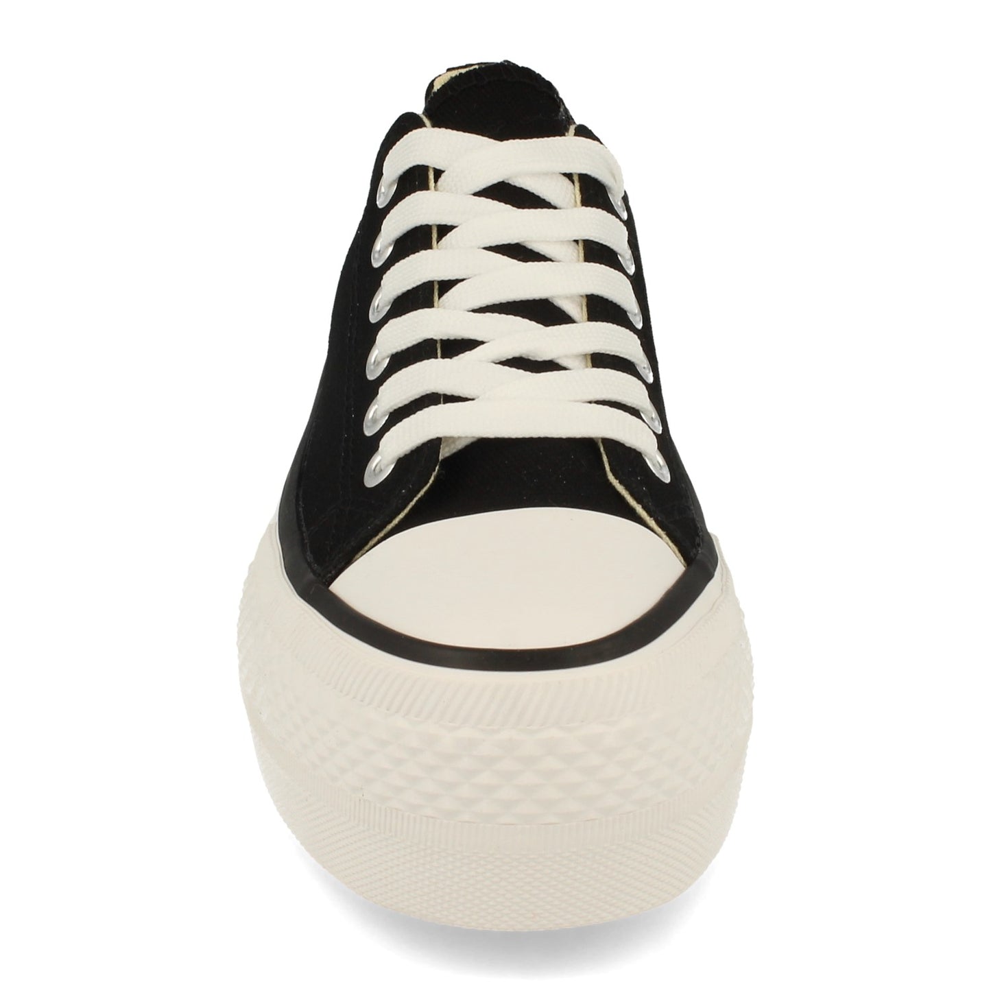 Zapatilla Cómodas Material Textil de Lona Estilo Bamba y Casual con Plataforma Cierre de Cordones Primavera Verano