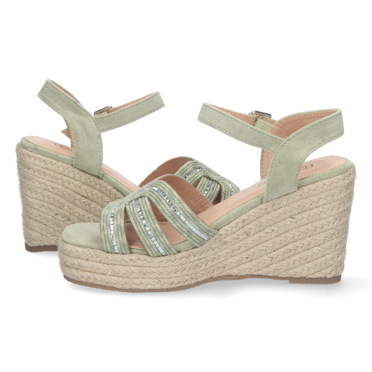 Sandalias de cuña de mujer, descubre los descuentos de Let’s Secrets C5062-Verde