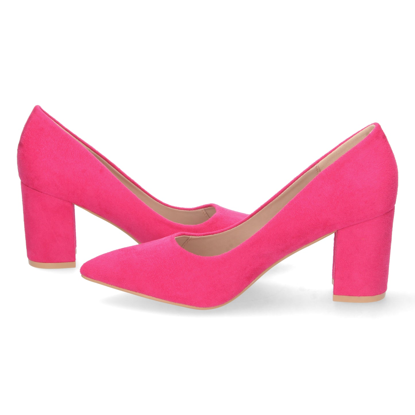 Zapatos de tacón color fucsia, zapatos tacón bajo, descubre los cupones de Let's SecretsTY205-Fucsia