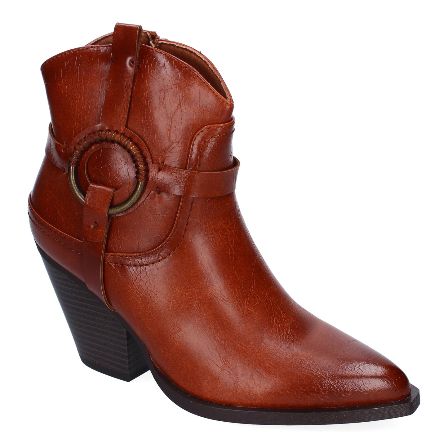 Botín cowboy camel moderno