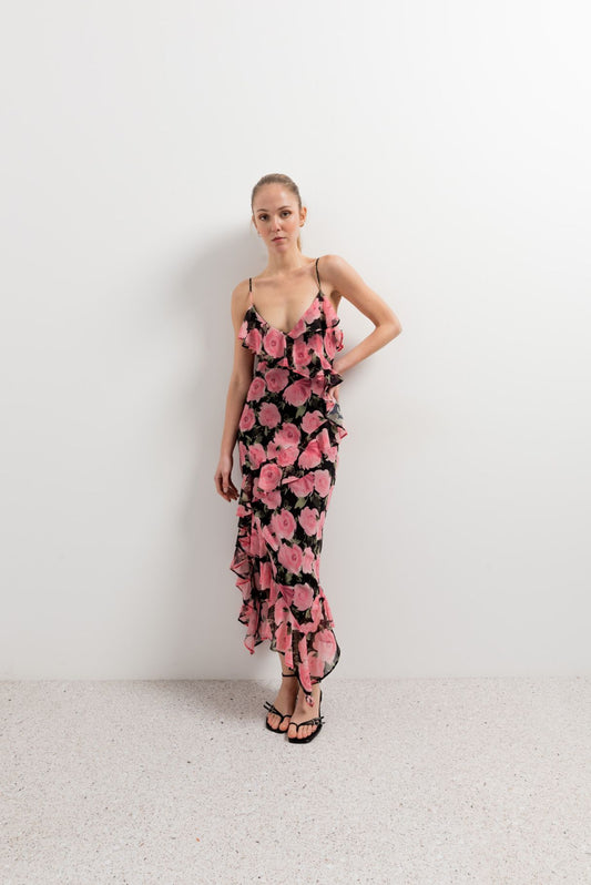 Vestido estampado de flores perfecto para invitada