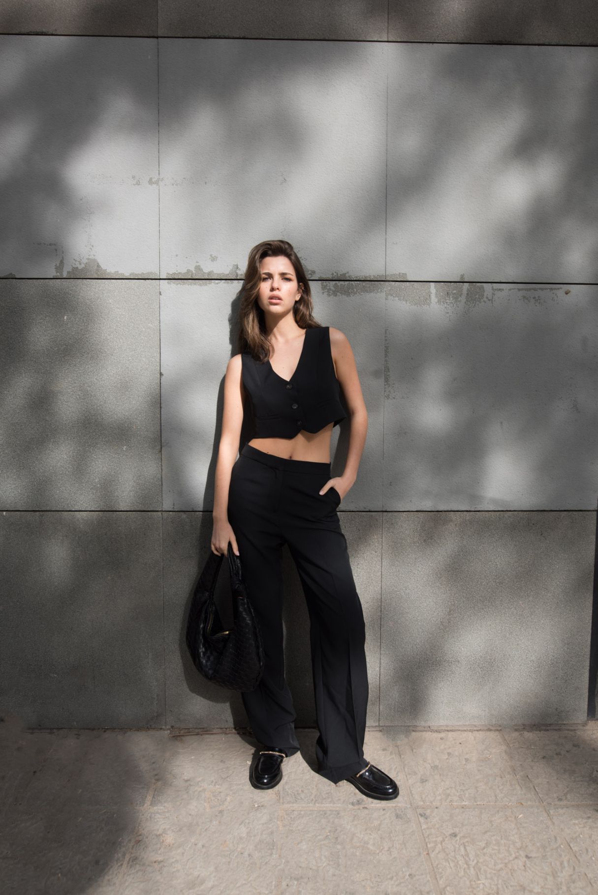 Pantalón recto de vestir para mujer elegante y muy cómodo, pantalones de vestir negros para mujer de Emarola & Co