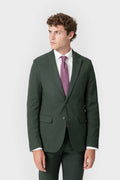 Americana de traje verde para hombre con solapa