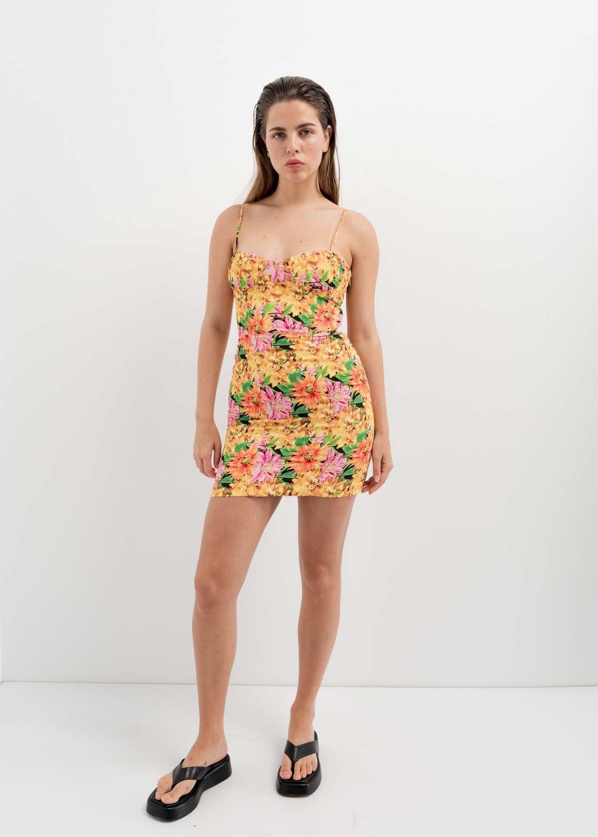 VESTIDO ESTAMPADO CORSETERO
