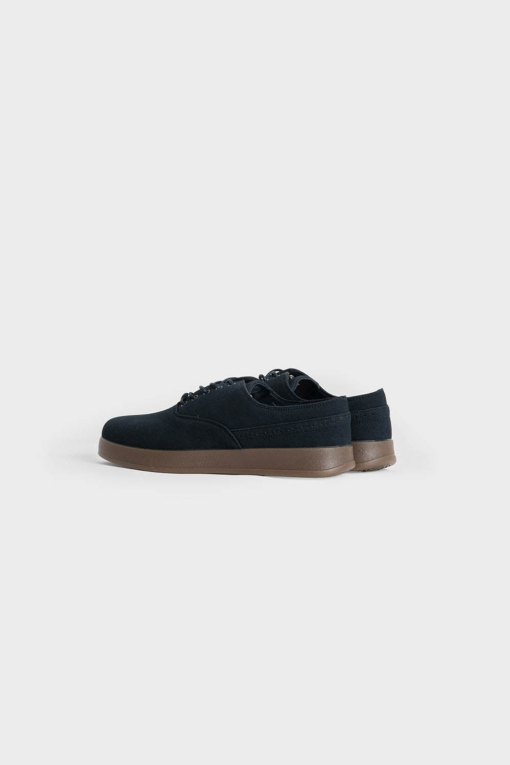 Zapatos Derby azul marino de hombre con acabado serraje