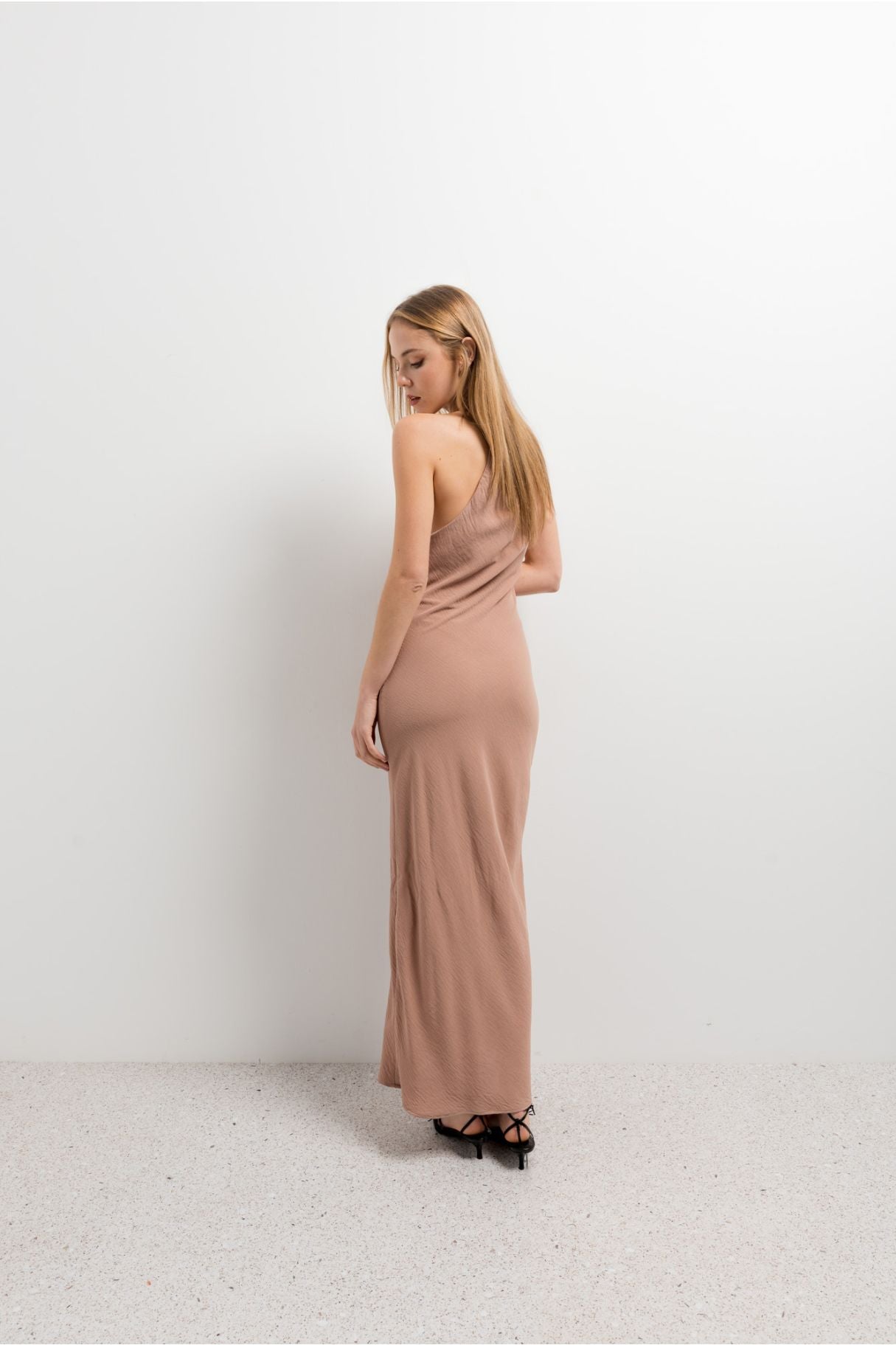 Vestido halter largo, vestido elegante de mujer, vestido de invitada de Emarola & Co