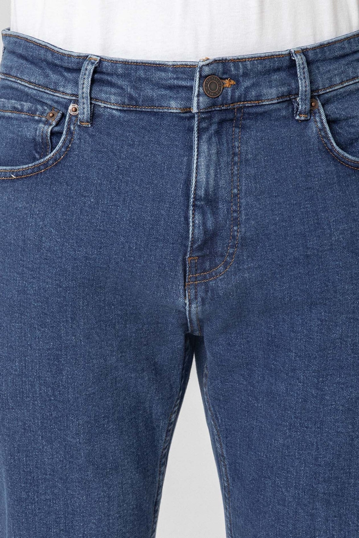 Vaqueros Regular Fit Azul Oscuro para Hombre de Algodón