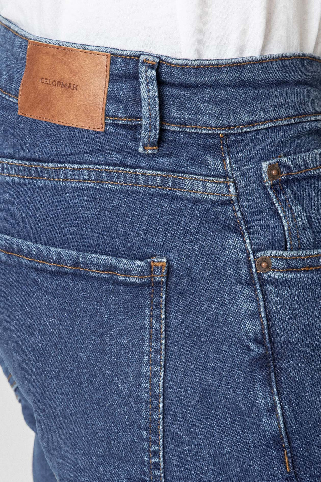 Vaqueros Regular Fit Azul Oscuro para Hombre de Algodón