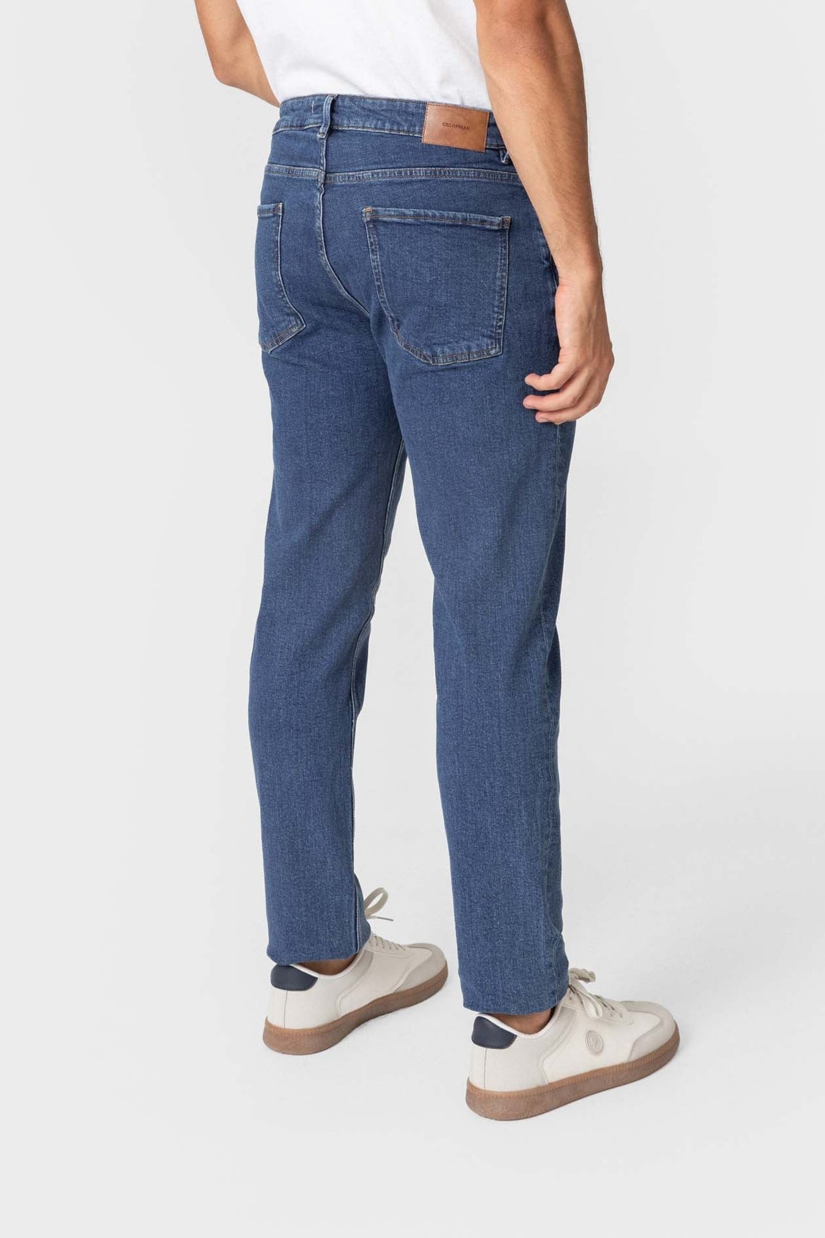 Vaqueros Regular Fit Azul Oscuro para Hombre de Algodón