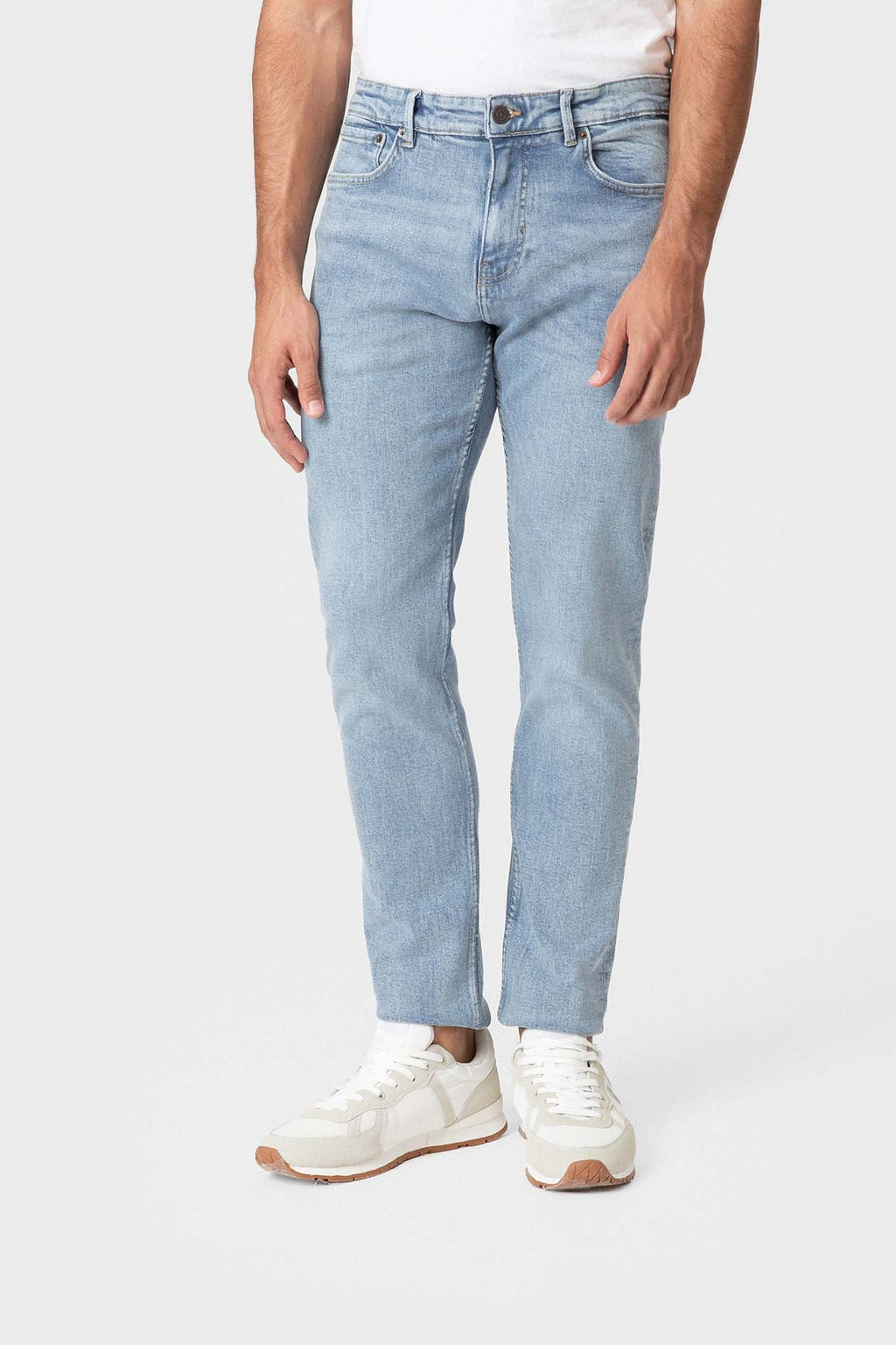 Vaqueros Regular Fit Azul Claro para Hombre de Algodón