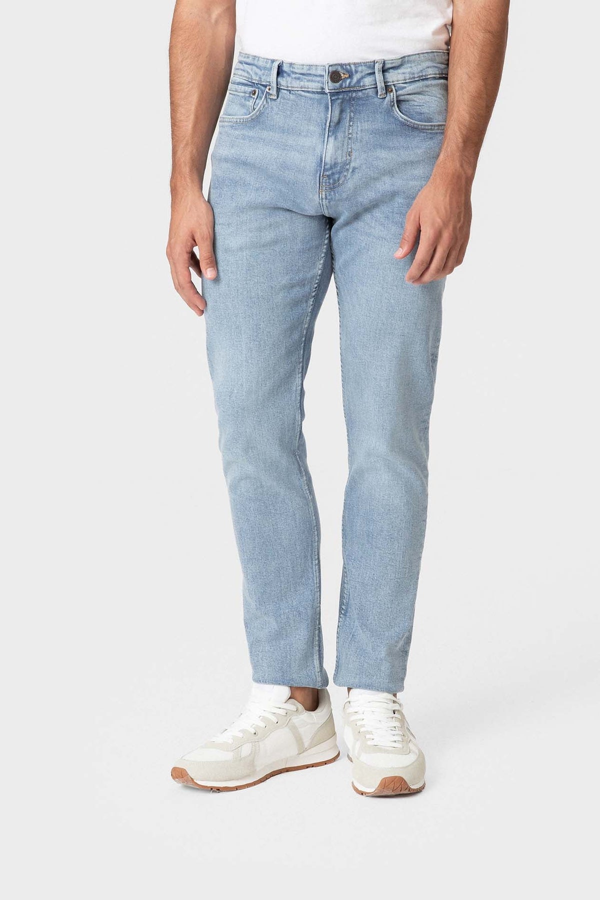 Vaqueros Regular Fit Azul Claro para Hombre de Algodón