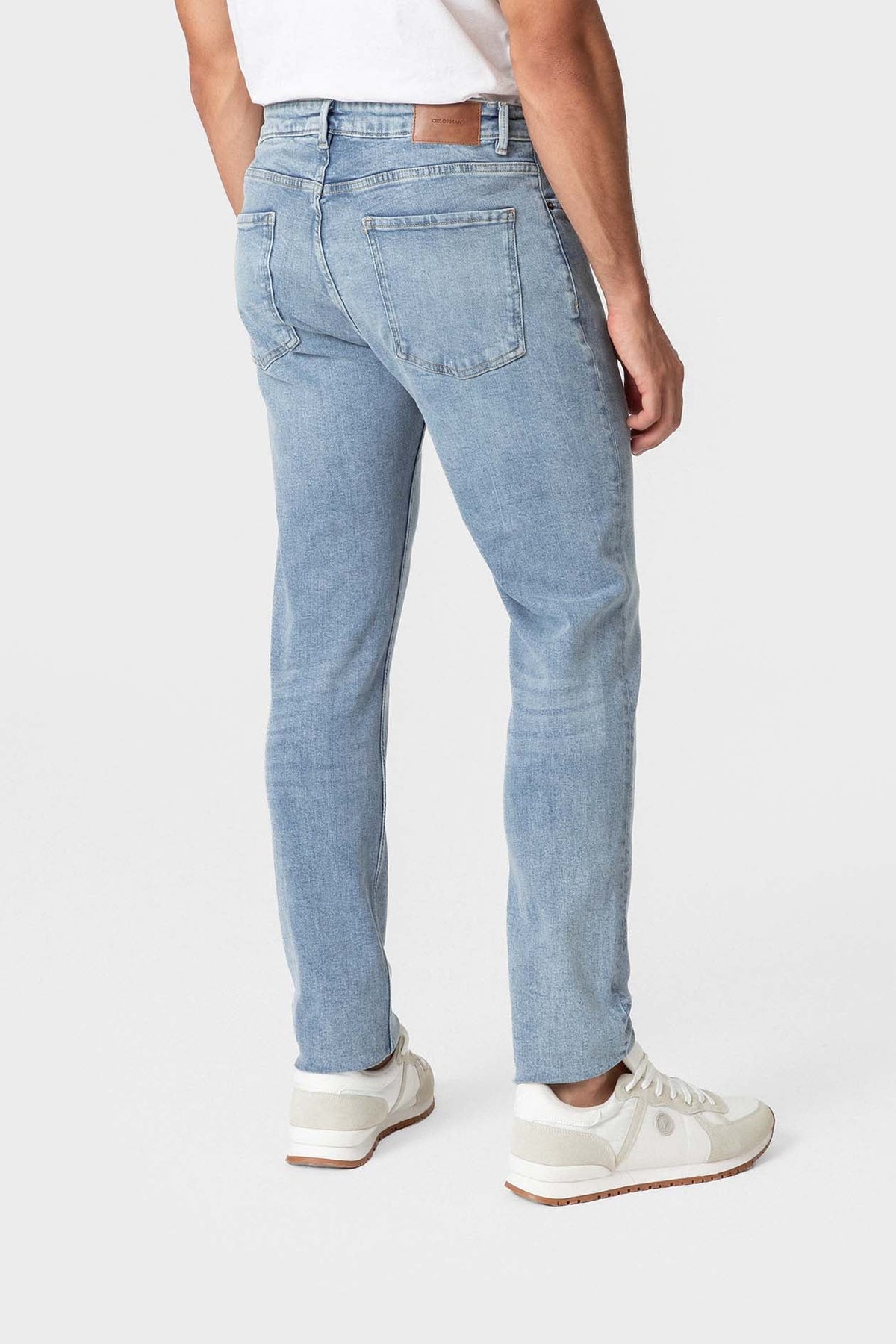 Vaqueros Regular Fit Azul Claro para Hombre de Algodón