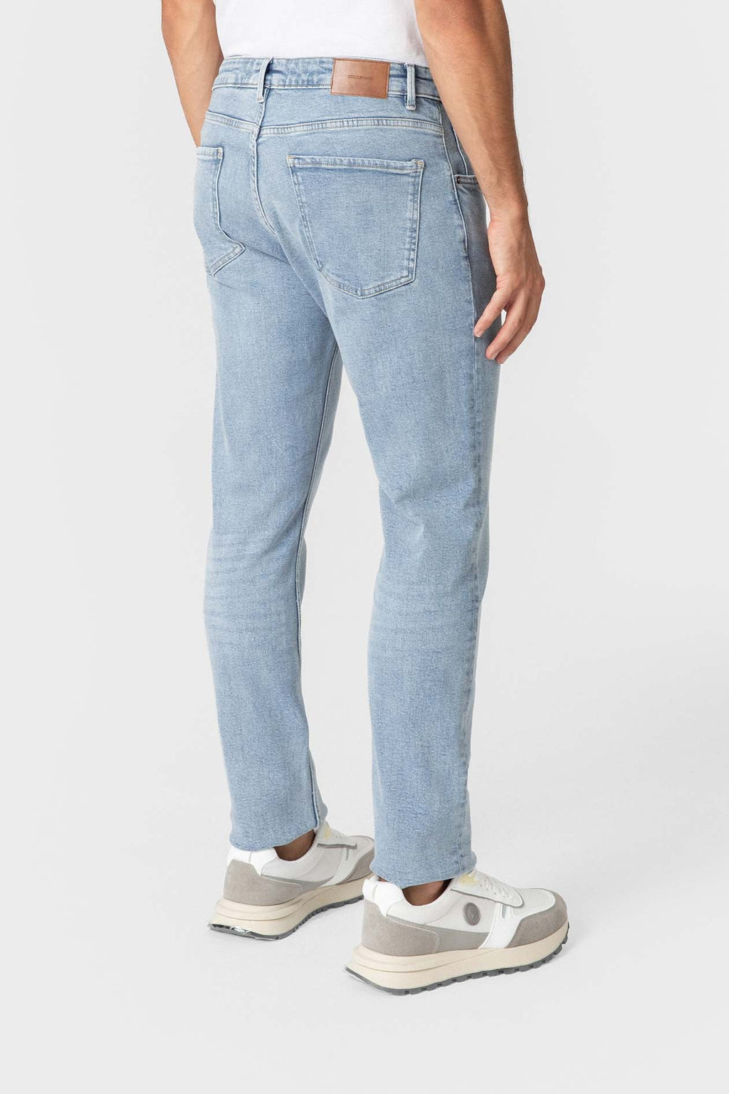 Vaqueros Slim Fit Azul Claro para Hombre de Algodón