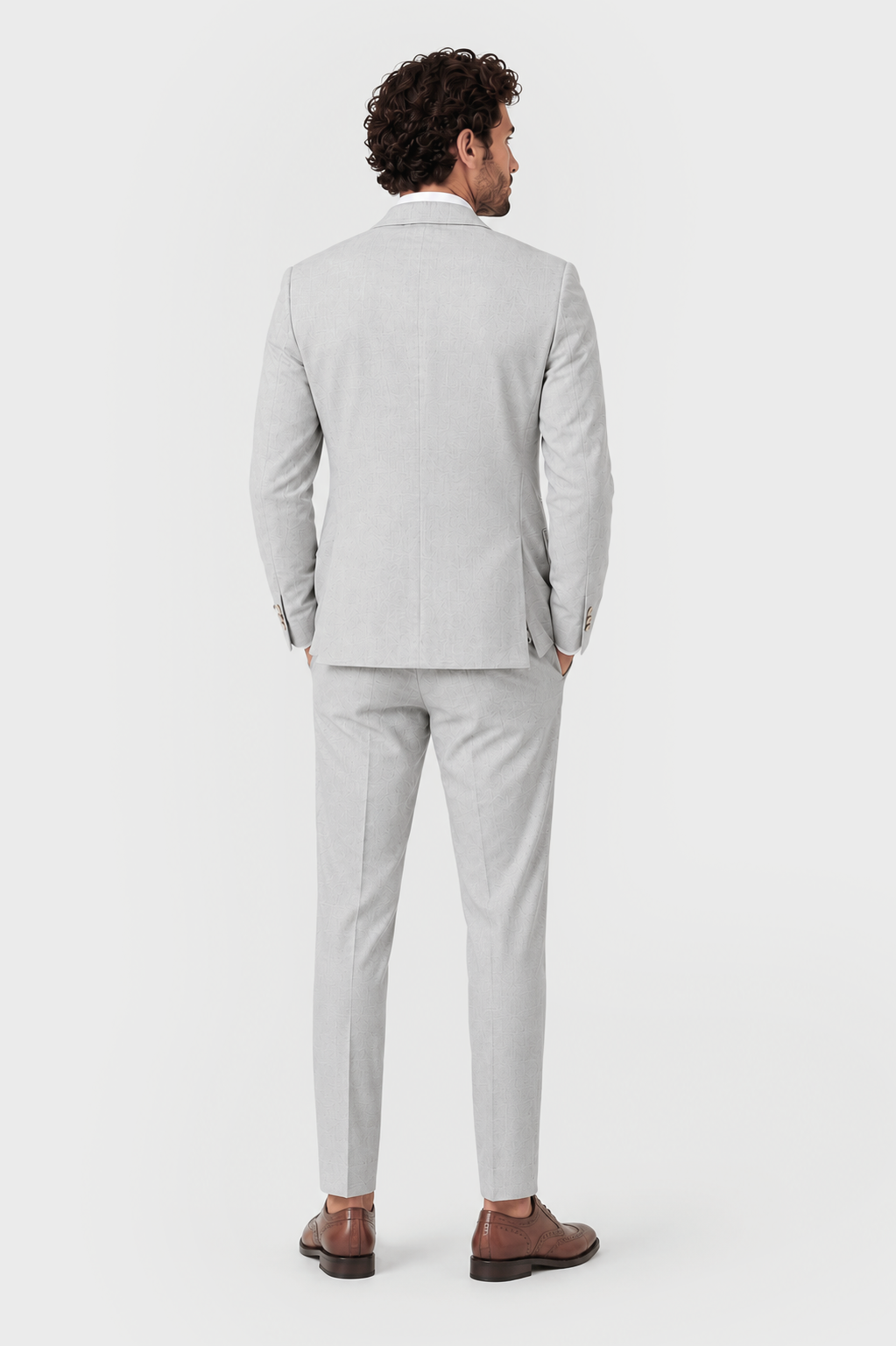 Americana de traje para hombre de diseño español en lino y algodón Celopman