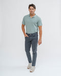 Pantalón slim azul de hombre con cinco bolsillos