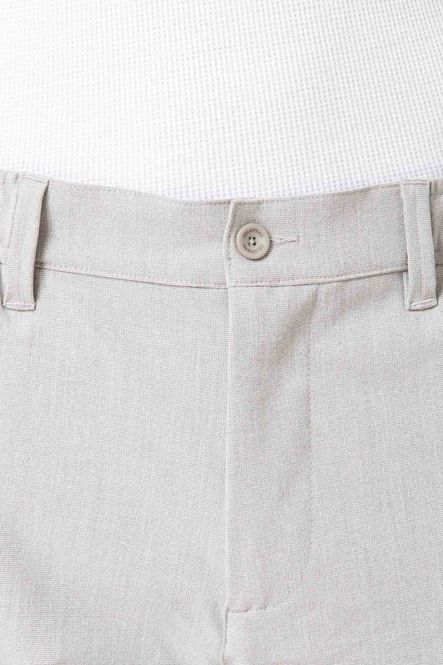 Pantalón casual tipo chino gris de diseño español con cintura elástica Celopman
