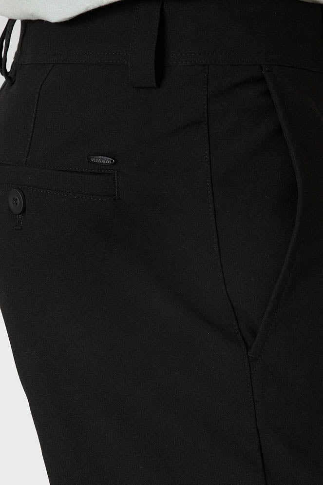 Pantalón de vestir negro para hombre de corte regular