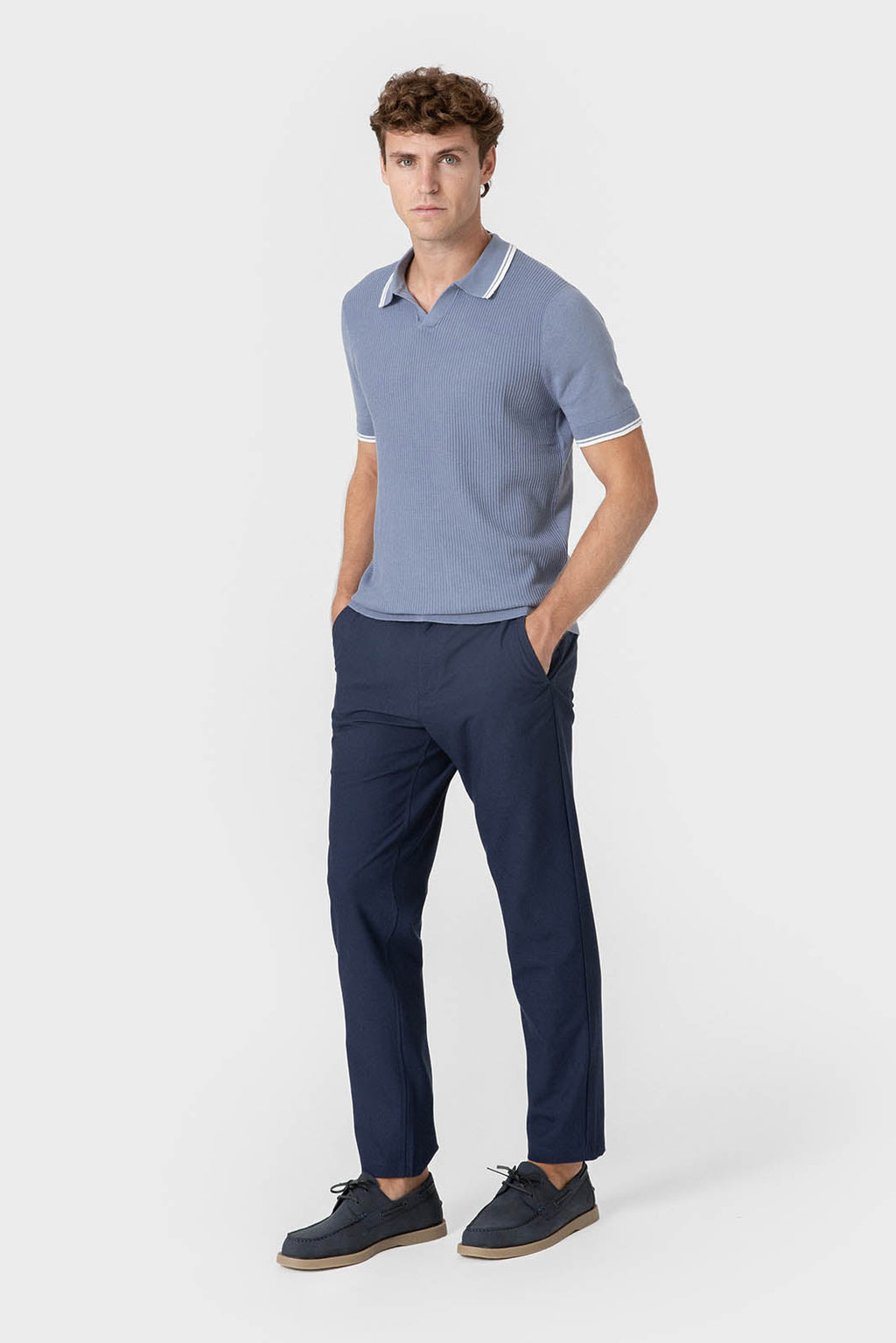 Pantalón de vestir azul marino regular fit