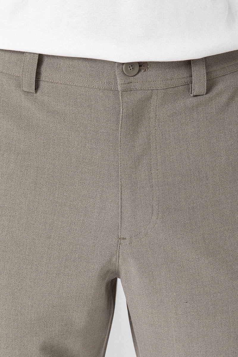 Pantalón de vestir taupe regular fit para hombre