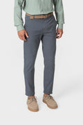 Pantalón chino slim azul marino de hombre en algodón con elastano