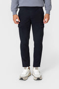 Pantalón Chino Cargo Azul para Hombre con Seis Bolsillos