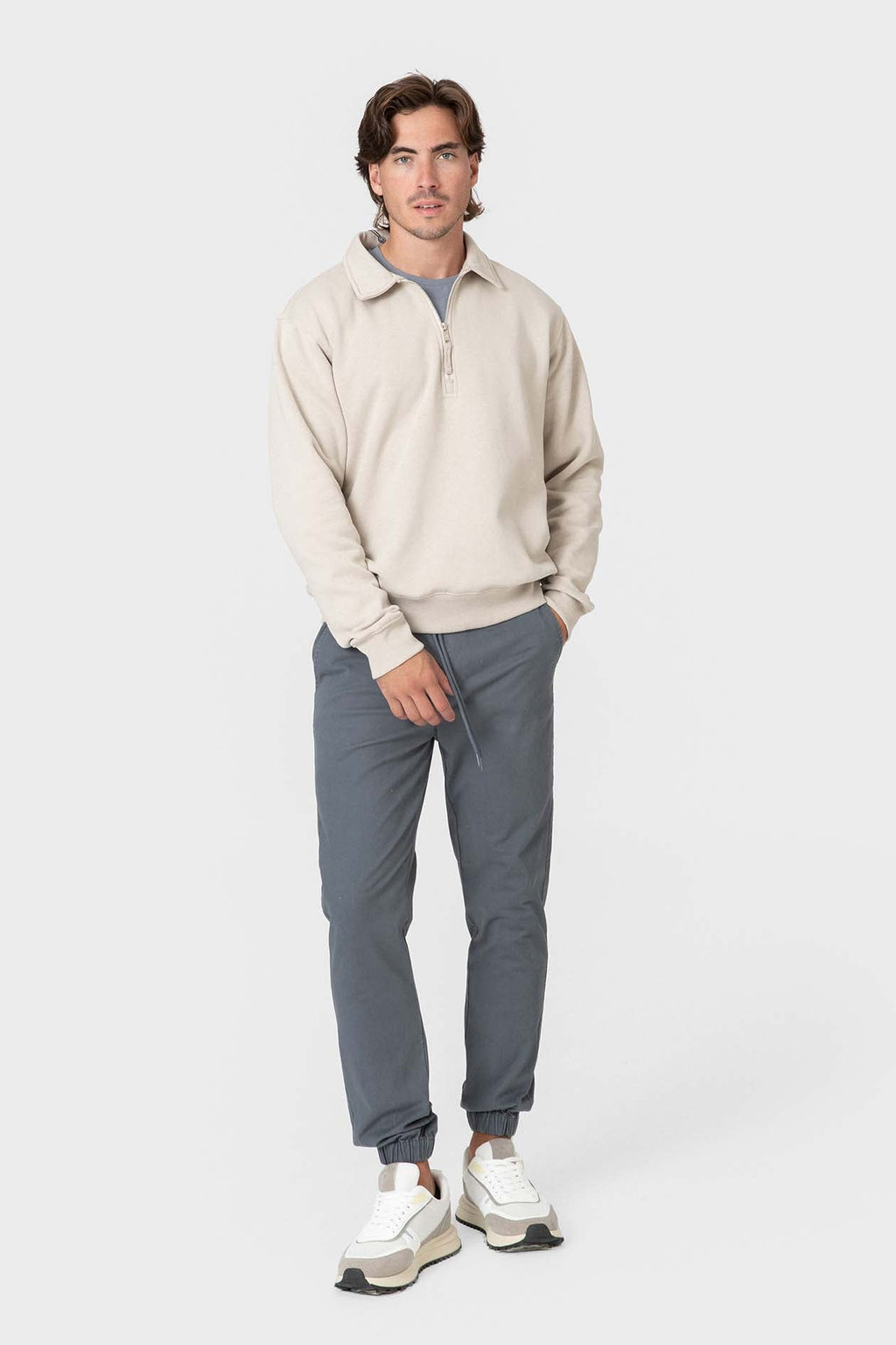 Pantalón Jogger Azul para Hombre con Cintura Ajustable
