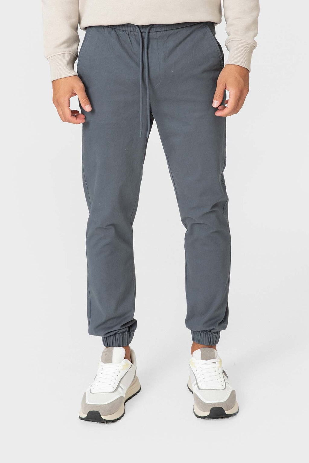 Pantalón Jogger Azul para Hombre con Cintura Ajustable