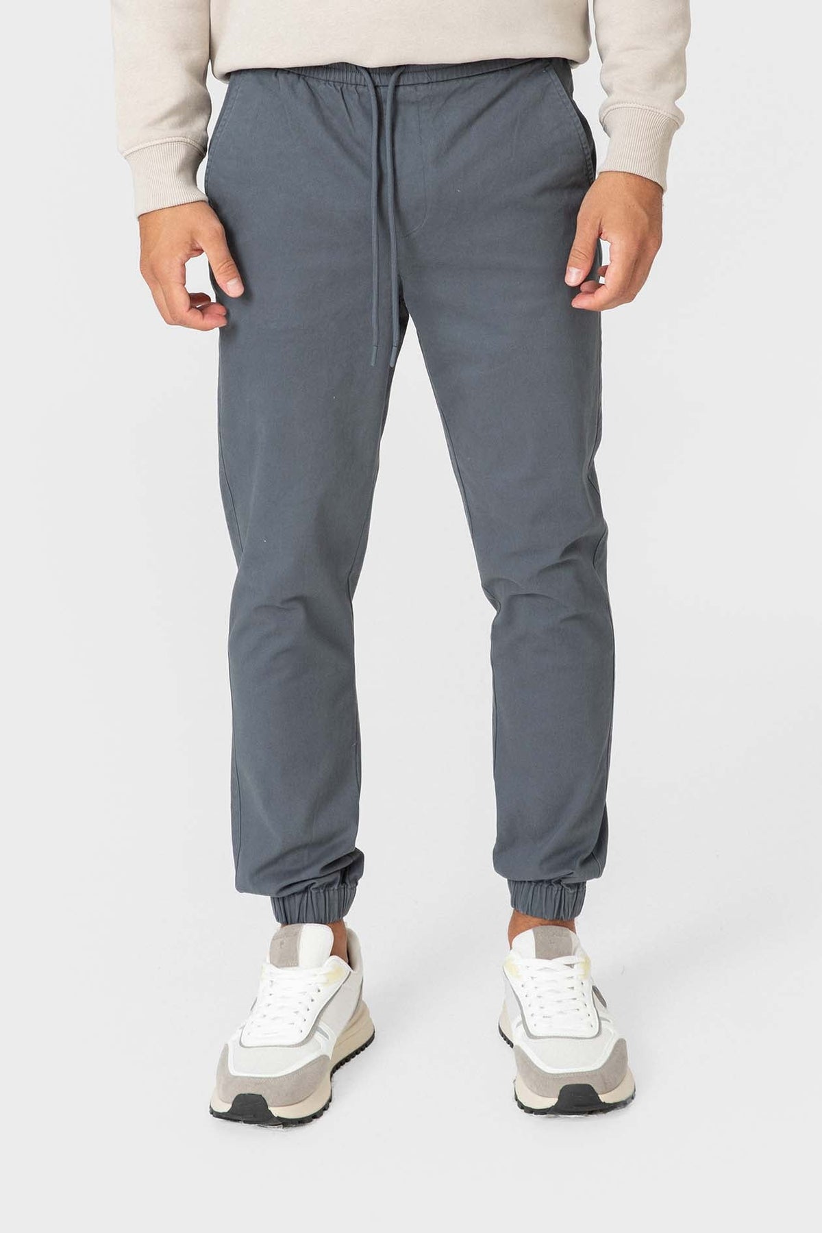 Pantalón Jogger Azul para Hombre con Cintura Ajustable