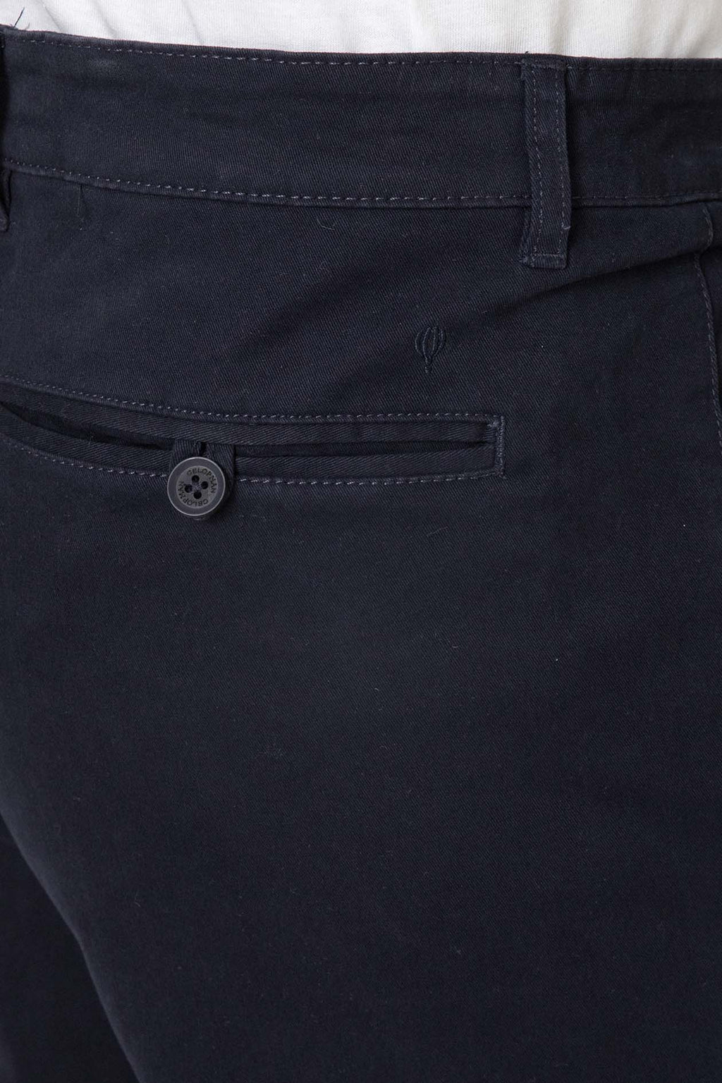 Pantalón Chino Azul con Pinzas Slim para Hombre