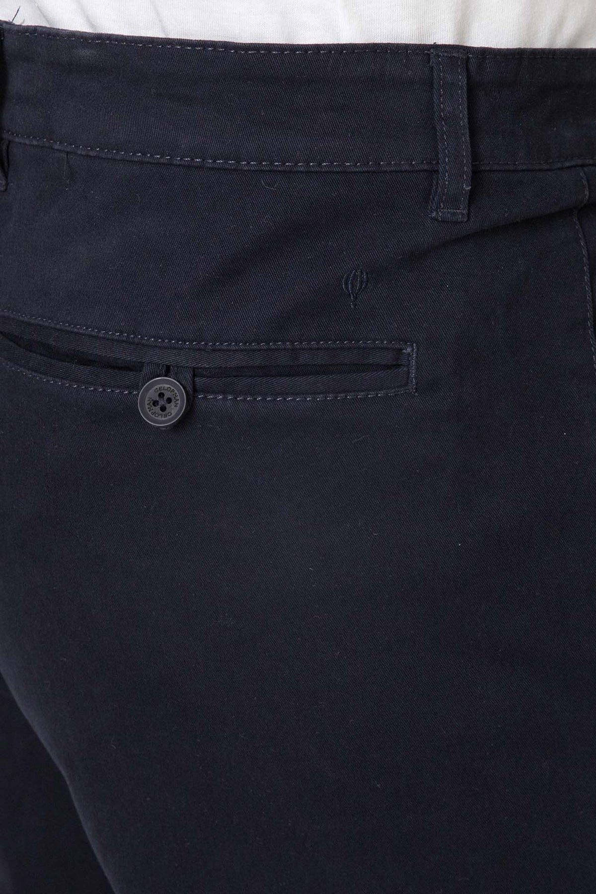 Pantalón Chino Azul con Pinzas Slim para Hombre