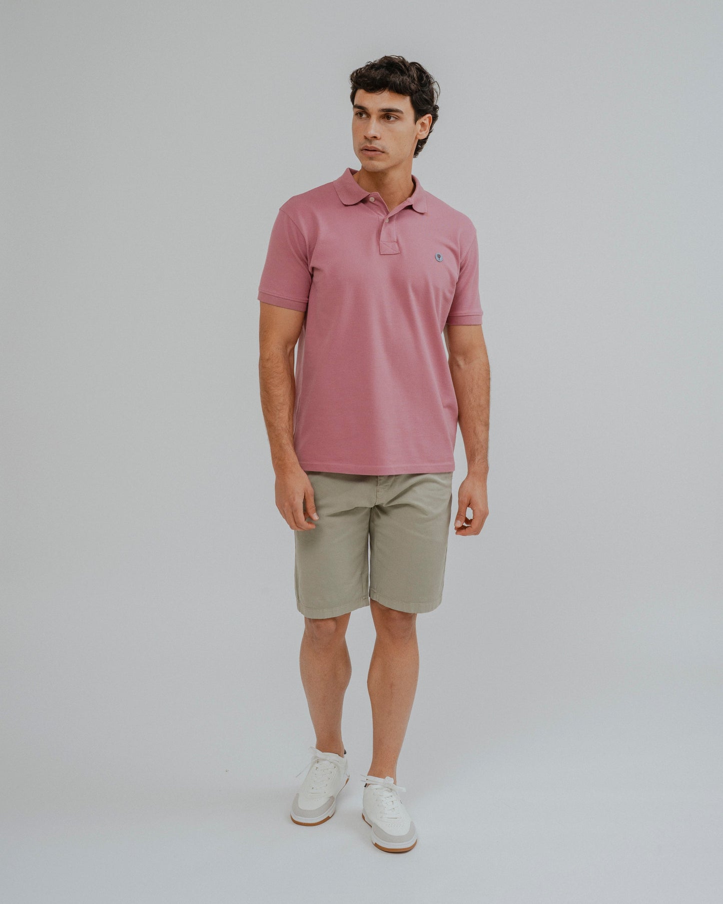 Bermuda tipo chino verde para hombre