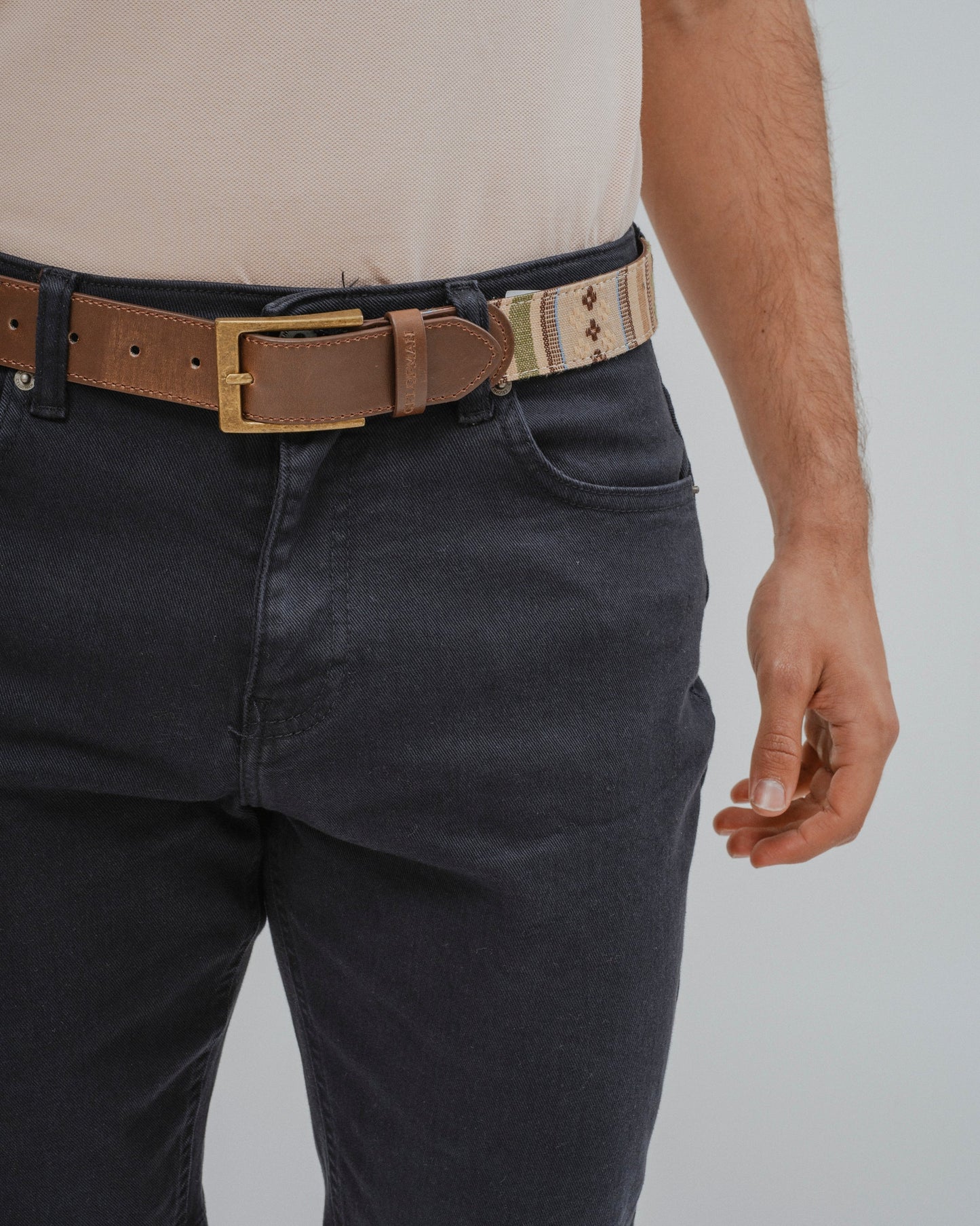 Bermuda corta 5 bolsillos azul marino para hombre